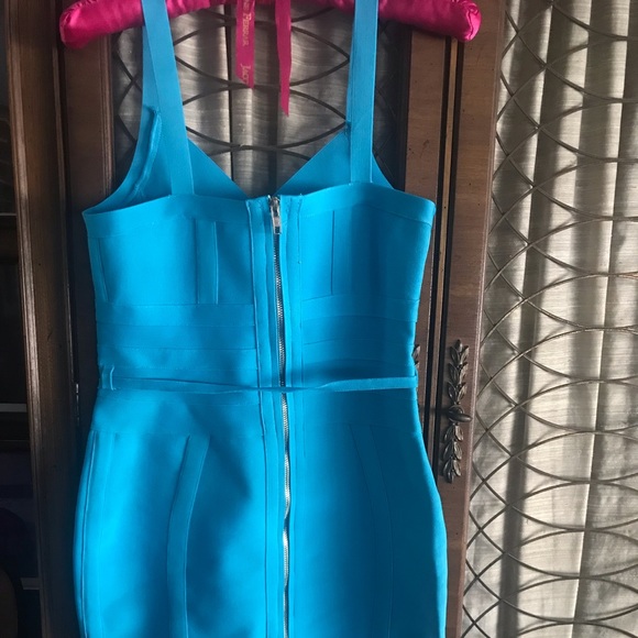 Blue Bandage Dress - Picture 2 of 4